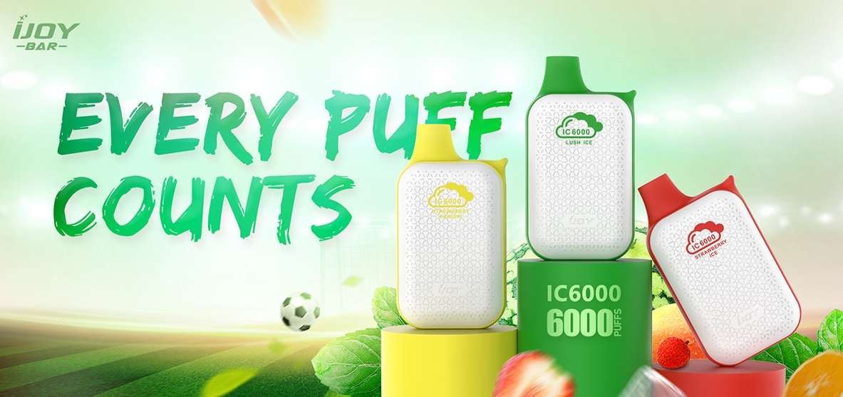 iJOY Bar IC6000 6000 Puffs Vape - guava kiwi passionsfrugt: En Smagsfuld og Stilfuld Oplevelse i Danmark 2025